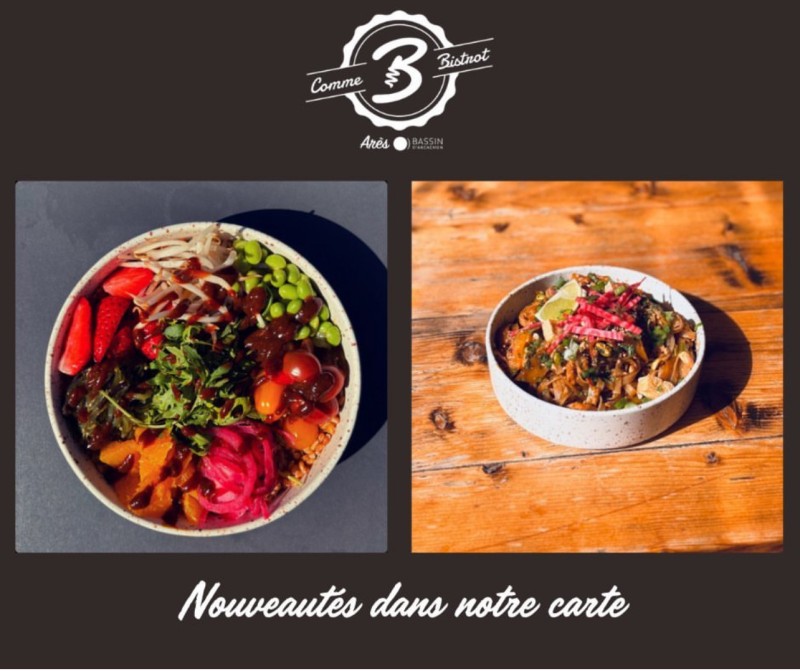 Les nouveautés du moment dans le meilleur restaurant d'Arès